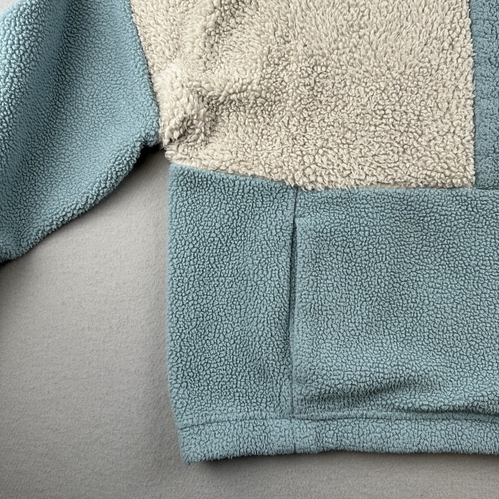 Columbia Women's Lodge Sherpa 1/2 Snap Fleece Pullover Size XL Stone Blue - Picture 7 of 11